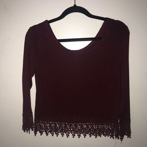 off the shoulder shirt